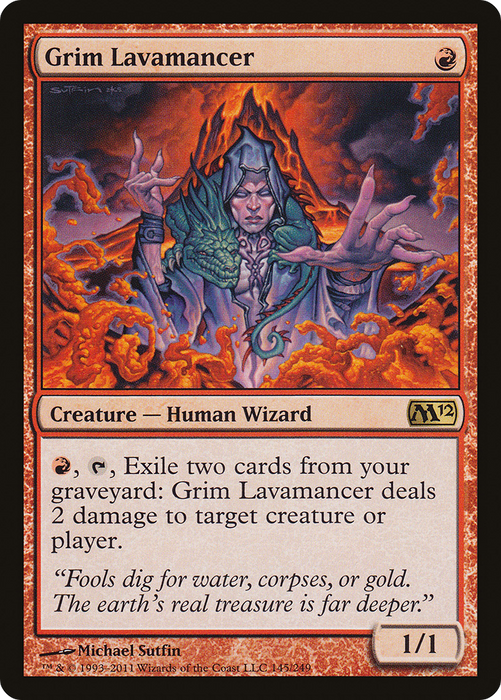 Grim Lavamancer (M12-145) - rare
