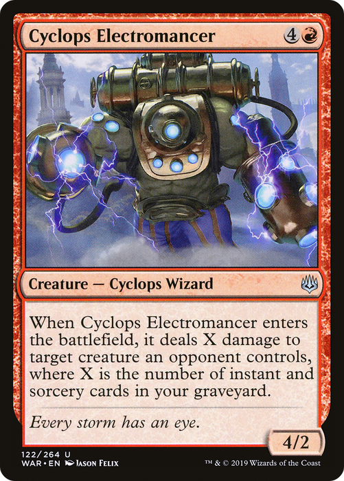 Cyclops Electromancer (WAR-122) - uncommon - Foil