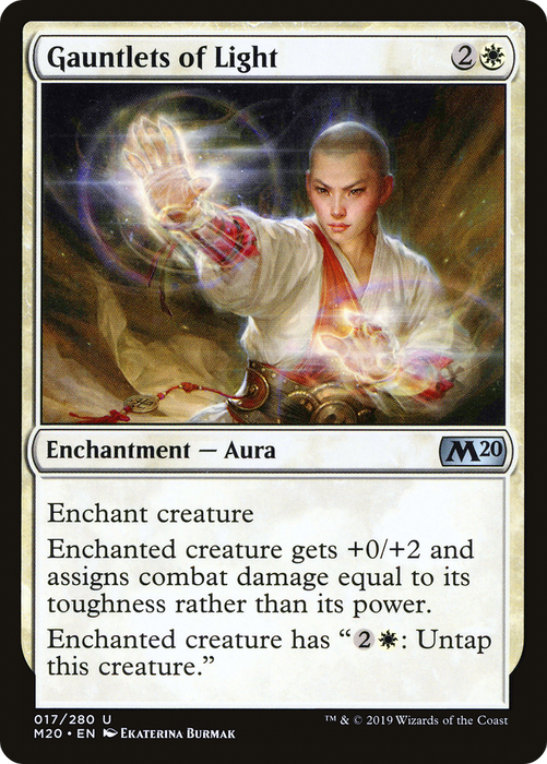 Gauntlets of Light (M20-017) - uncommon - Foil