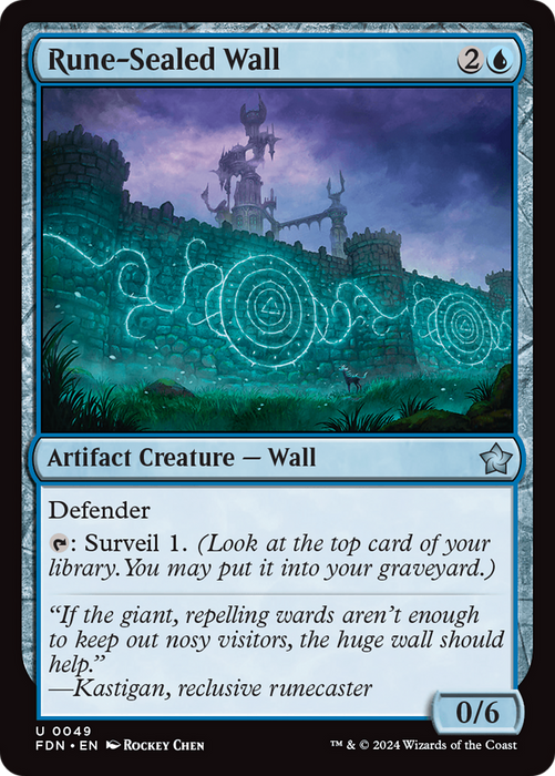 Rune-Sealed Wall (FDN-049) - uncommon