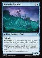 Rune-Sealed Wall (FDN-049) - uncommon - Foil