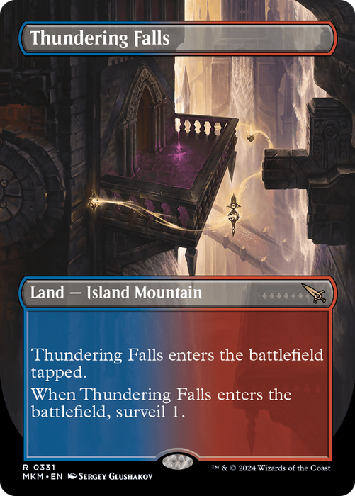 Thundering Falls (MKM-331) - rare (Borderless) - Foil