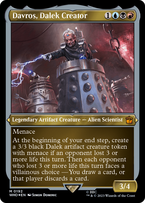 Davros, Dalek Creator (WHO-192) - mythic - Etched Foil