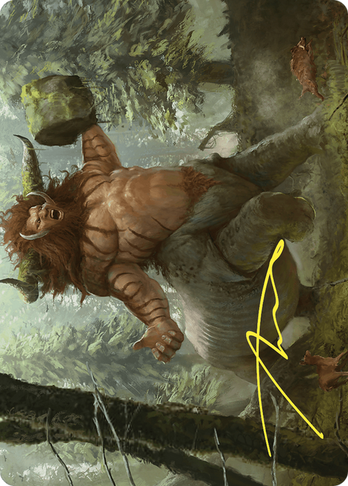 Stonehoof Chieftain // Stonehoof Chieftain (ACMM-026) - common (Borderless) - Foil