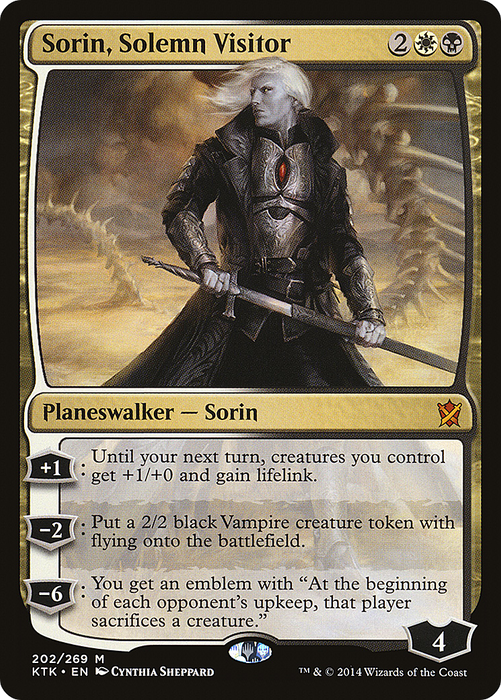 Sorin, Solemn Visitor (KTK-202) - mythic - Foil