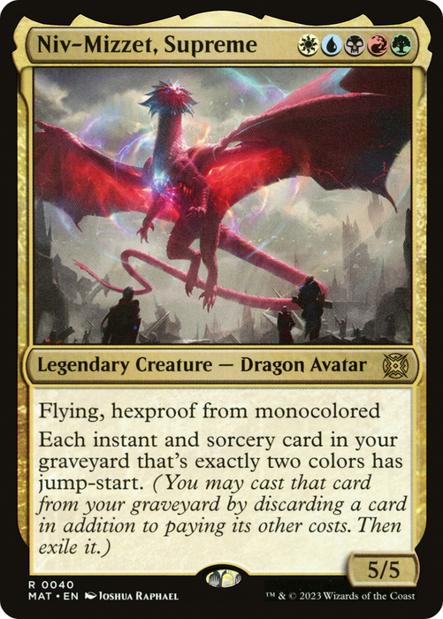 Niv-Mizzet, Supreme (MAT-040) - rare - Foil