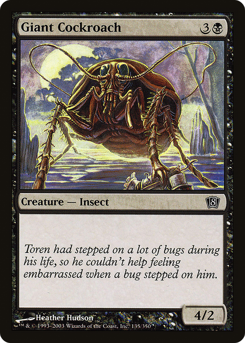 Giant Cockroach (8ED-135★) - common - Foil