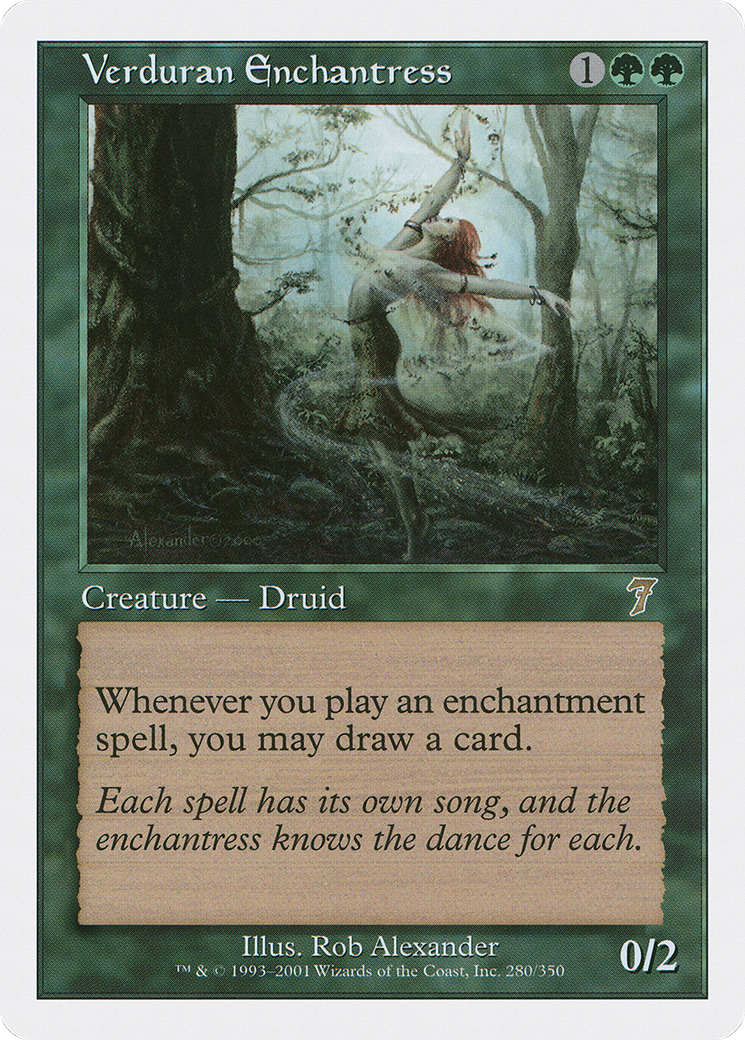 Verduran Enchantress (7ED-280) - rare
