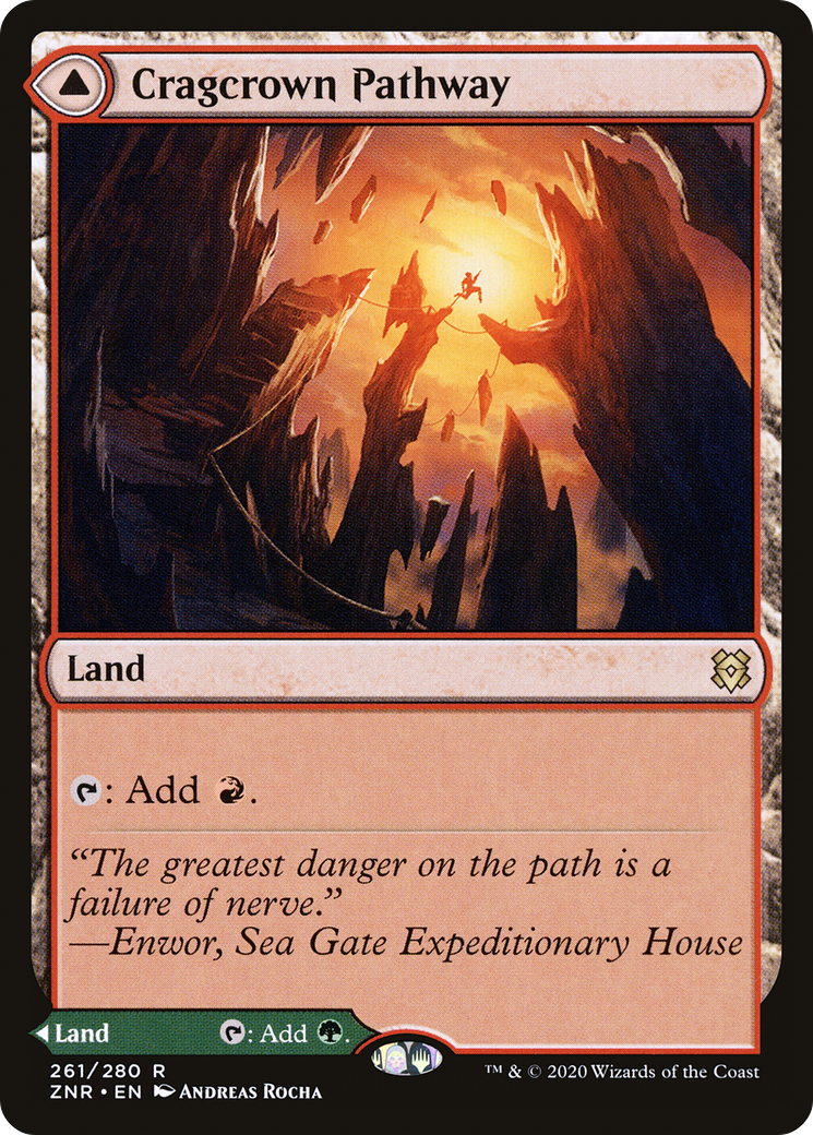 Cragcrown Pathway // Timbercrown Pathway (ZNR-261) - rare - Foil