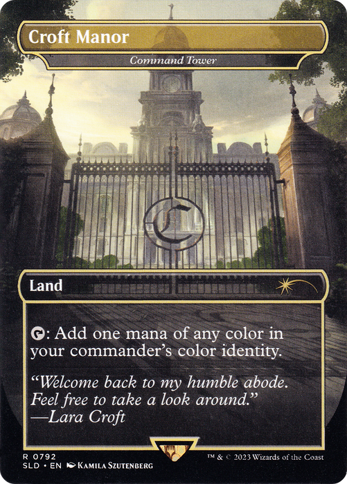 Command Tower (SLD-792) - rare / Croft Manor (Borderless)