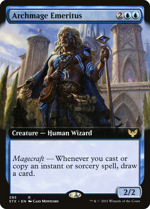 Archmage Emeritus (STX-295) - rare: (Extended Art)