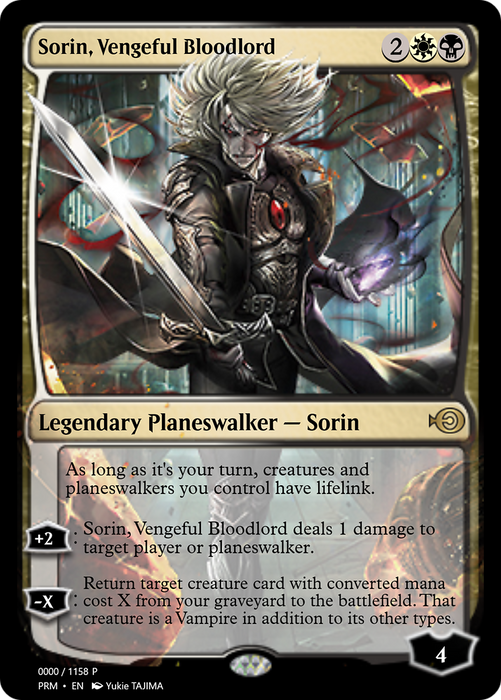 Sorin, Vengeful Bloodlord (PRM-72277) - rare - Foil