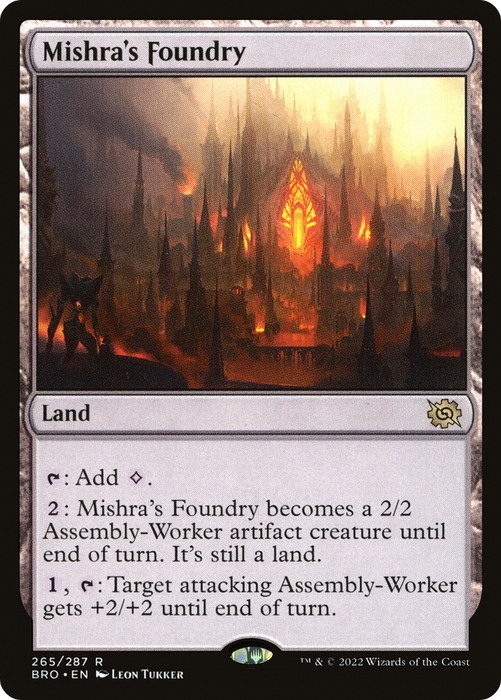 Mishra's Foundry (BRO-265) - rare - Foil