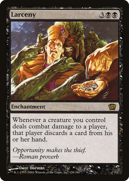Larceny (8ED-139★) - rare - Foil