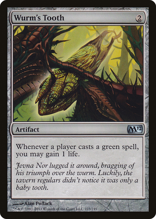 Wurm's Tooth (M12-223) - uncommon - Foil