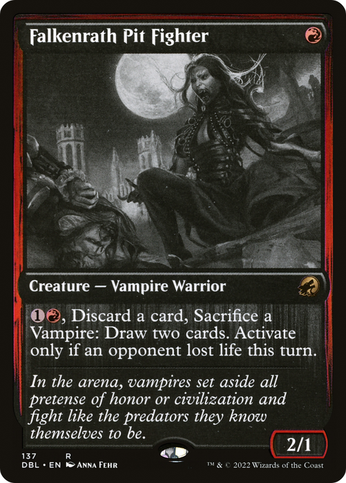 Falkenrath Pit Fighter (DBL-137) - rare - Foil