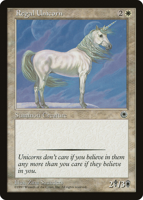 Regal Unicorn (POR-022) - common
