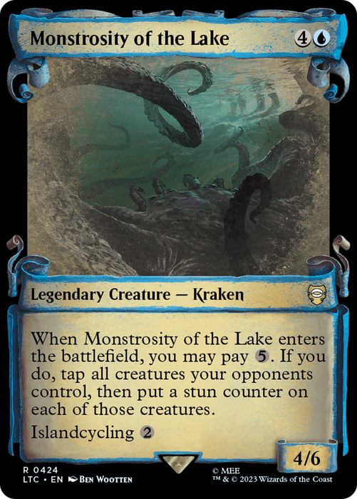 Monstrosity of the Lake (LTC-424) - rare: (Showcase) - Foil