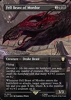 Fell Beast of Mordor (LTC-513) - rare (Borderless) - Foil
