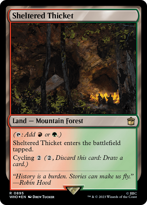 Sheltered Thicket (WHO-895) - rare - Foil