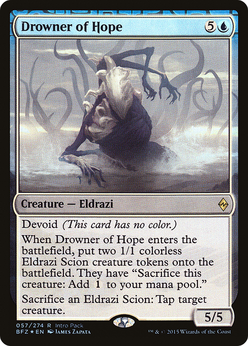Drowner of Hope (UMP-057) - rare: (devoid) - Foil