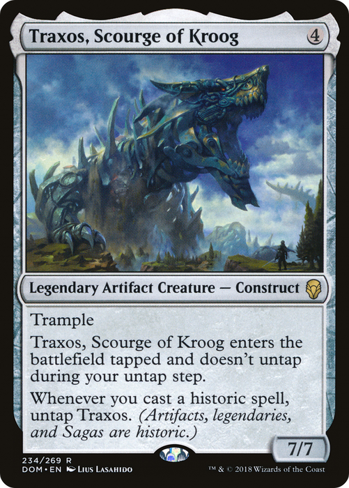 Traxos, Scourge of Kroog (DOM-234) - rare - Foil