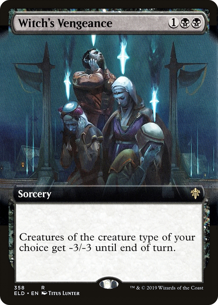 Witch's Vengeance (ELD-358) - rare: (Extended Art)