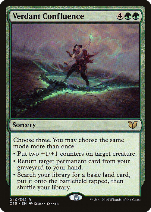 Verdant Confluence (C15-040) - rare