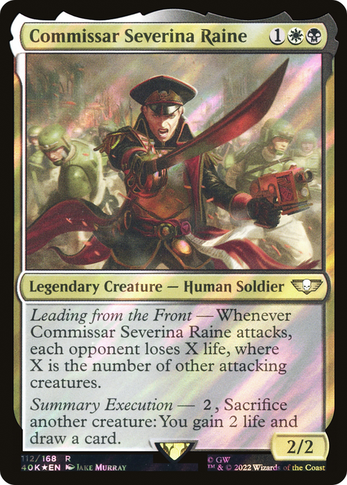 Commissar Severina Raine (40K-112★) - rare - Foil