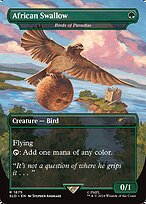 Birds of Paradise // Birds of Paradise (SLD-1675) - rare / African Swallow (Borderless) - Foil