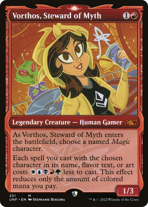 Vorthos, Steward of Myth (UNF-251) - mythic: (Showcase) - Foil