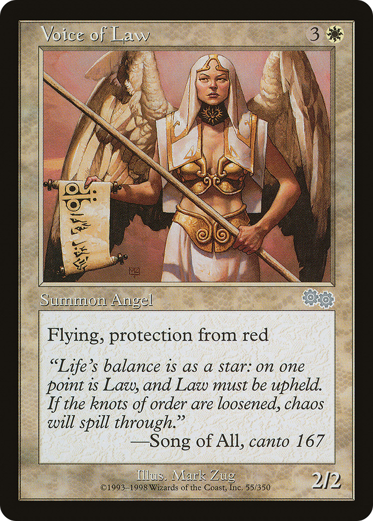 Voice of Law (USG-055) - uncommon
