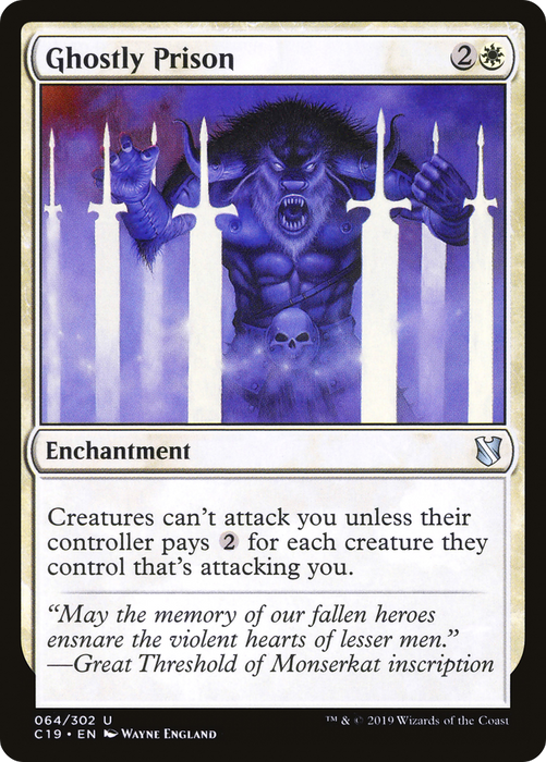 Ghostly Prison (C19-064) - uncommon