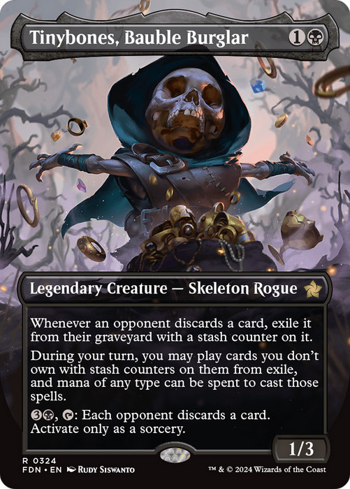 Tinybones, Bauble Burglar (FDN-324) - rare (Borderless) - Foil