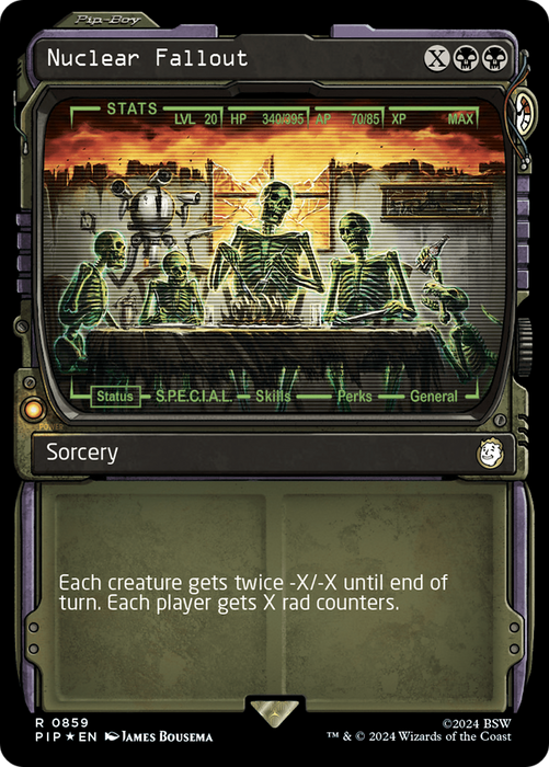 Nuclear Fallout (PIP-859) - rare: (Showcase) - Foil