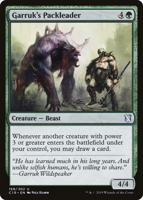 Garruk's Packleader (C19-168) - uncommon