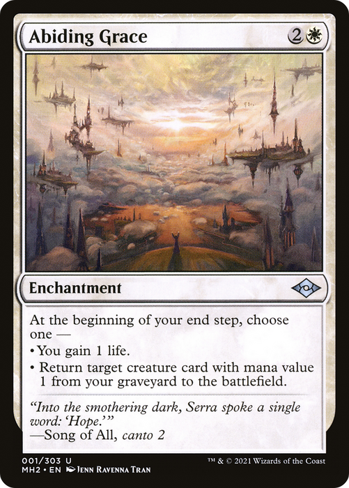 Abiding Grace (MH2-001) - uncommon - Foil