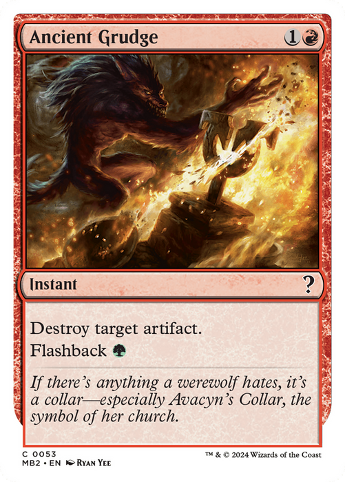 Ancient Grudge (MB2-053) - common