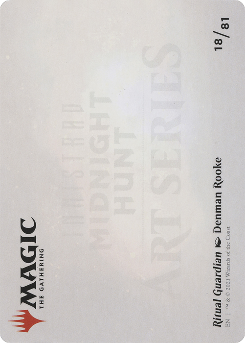 Ritual Guardian // Ritual Guardian (AMID-018) - common (Borderless) - Foil