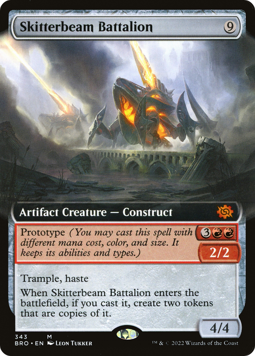 Skitterbeam Battalion (BRO-343) - mythic: (Extended Art) - Foil