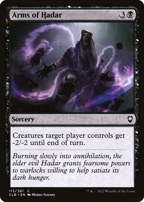 Arms of Hadar (CLB-113) - common - Foil