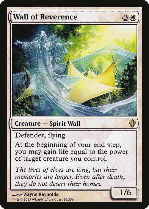 Wall of Reverence (C13-026) - rare