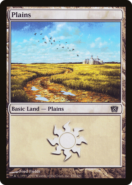 Plains (8ED-334★) - common - Foil