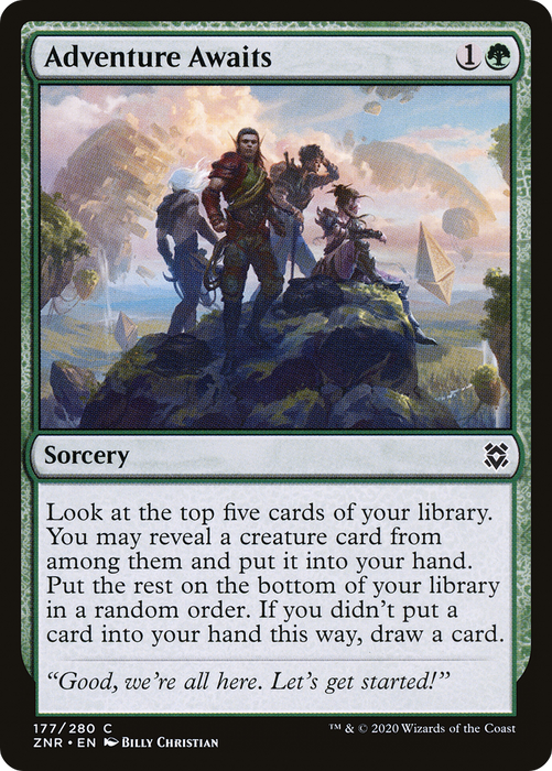 Adventure Awaits (ZNR-177) - common - Foil
