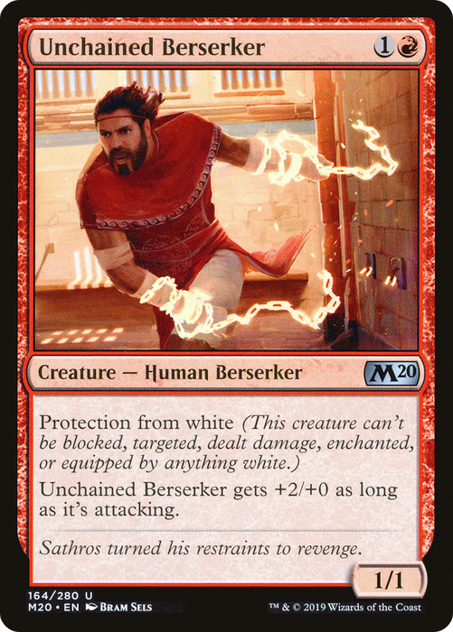 Unchained Berserker (M20-164) - uncommon - Foil