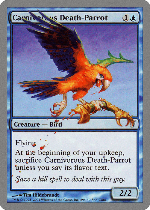 Carnivorous Death-Parrot (UNH-029) - common - Foil