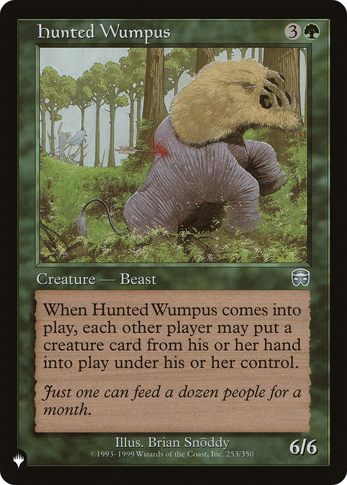 Hunted Wumpus (LIST-MMQ-253) - uncommon