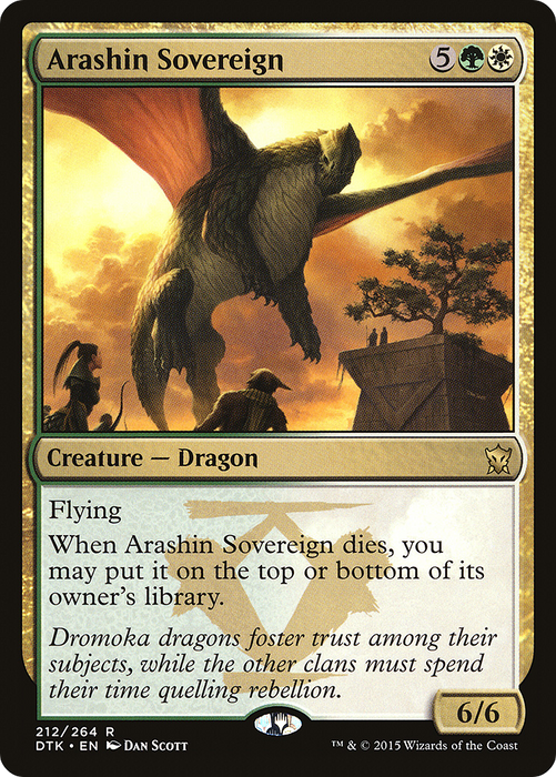 Arashin Sovereign (DTK-212) - rare - Foil