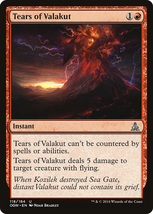 Tears of Valakut (OGW-118) - uncommon