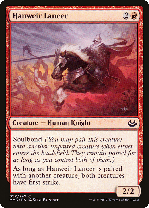 Hanweir Lancer (MM3-097) - common - Foil